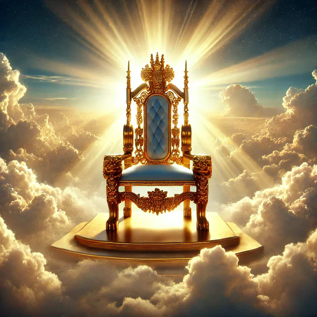 radiant golden throne, majestic