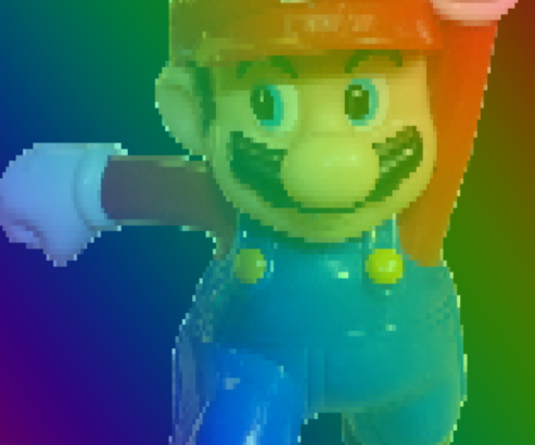 multi color super mario, pixelated super mario, zoran ploscar, refugee book